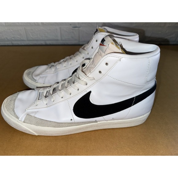 Nike Blazer Mid '77 Vintage Mens Size 13 White Black - Picture 1 of 11